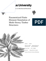 Parametrized Finite Element Simulation of Multi-Storey Timber Structures