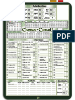 Chamado de Cthulhu Ficha de Personagem Era Moderna - Editável
