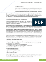 Abordagens Da Teoria Geral Da Administração