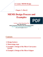 MEMS Design Chap 5 (P1-New) - MEMS DESIGN Process