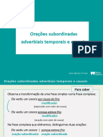 LAB6 - Or. Subordinadas Temporais e Causais