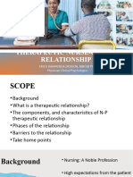 Therapeutic Nurse-Client Relationship