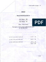 Mathematics Question Paper For H S Final Examination 2022