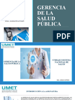 Clases 1 Unidad I Gerencia en Salud Pública