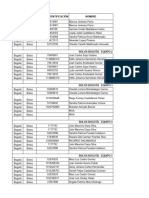 Base de Datos Tejo