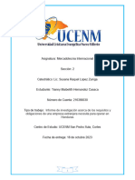 Informe de Investigación Acerca de Los Requisitos y Obligaciones de Una Empresa Extranjera Necesita para Operar en Honduras