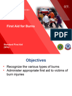 First Aid For Burns