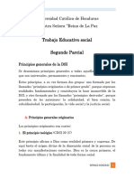 Trabajo Educativo Social Segundo Parcial: Universidad Católica de Honduras Nuestra Señora "Reina de La Paz