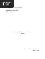 Analis Ley Del Organismo Legislativo