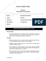 SOP 01 - Section 1 - Employee Recruitment Process