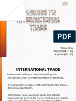 Barriers To International Trade