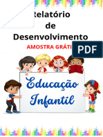 Amostra Grátis - Relatório de Desenvolvimento Educação Infantil 2023