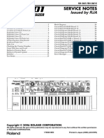 Roland SH 201 Service Manual