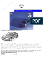 Volvo 1999 S80 Service and Repair Manual