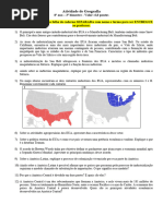 Atividade de Geografia - 8º Ano