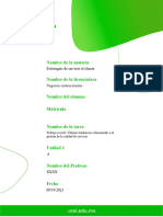 Trabajo Escrito Últimas Tendencias Relacionadas A La Gestión de La Calidad de Servicio