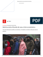 Bolivia Al Borde de Una Crisis Económica - El Economista