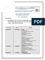 Class 12th Half Yearly Syllabus