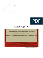 Plan de Viaje Intercambio SGP