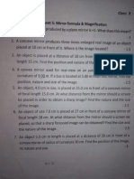 Mohan Assignment 5-Mirror Formula & Magnification