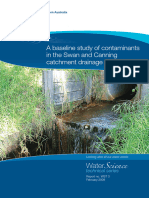 Baseline Study of Contaminants in The Swan and Canning Catchment Drainage System