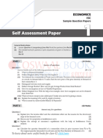 ISC Sample Question Paper Economics Class 12