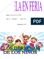 Feria de Ciencias Los Derechos de Los Niños