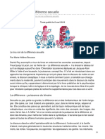 Le Trou Noir de La Diffã©rence Sexuelle