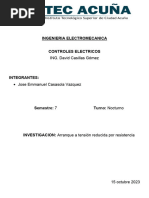 Arranque A Tension Reducida Por Resistencias