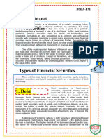 Financial Instruments and Securities