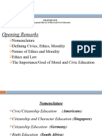 Moral and Civic Education PPT 2020