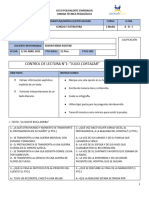 Control de Lectura 1 - 2° Medio - Forma A