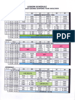 Tesson Schedule: SMPK Gading