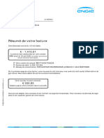 Résumé de Votre Facture: (À Condition Que Toutes Les Factures Antérieures Soient Payées)