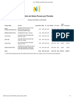 Tiny - Relatório de Notas Fiscais Por Produto