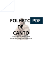 FOLHETO - MISSA-Quarta-feira Da Semana XXVIII - 18.10