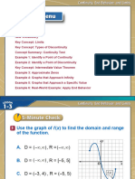 Continuity End Behavior and Limits