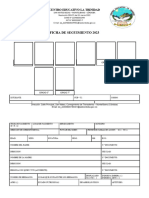 Ficha de Seguimiento C.E La Trinidad