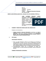 Demanda de Desalojo Por Falta de Pago-Jose Alfredo Hidalgo