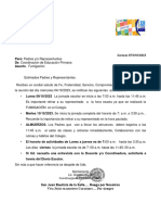 Comunicado de Fumigación