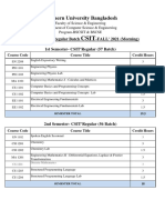 Course Offer MORNINGDept. of CSE FALL 2021