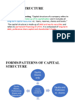 CAPITAL STRUCTURE Risk Management Lecture