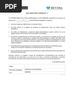 Anexo 1 y 2 Declaración Jurada