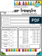 4°? Examen Trimestre I 23 - 24 PDF