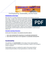 Module 5.1 - Civil Engineering, Sustanability and The Future