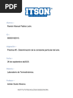 Práctica #5 - Determinación de La Constante Ideal