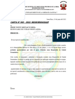 Carta de Agrademiento