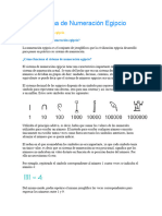 Sistema de Numeración Egipcio