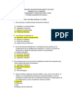 Prueba Diagnóstica Procedimiento Tributario