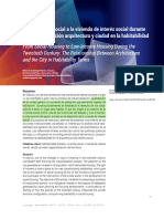 De La Vivienda Social A La Vivienda de Interés Social Durante El Siglo XX: Relación Arquitectura y Ciudad en La Habitabilidad
